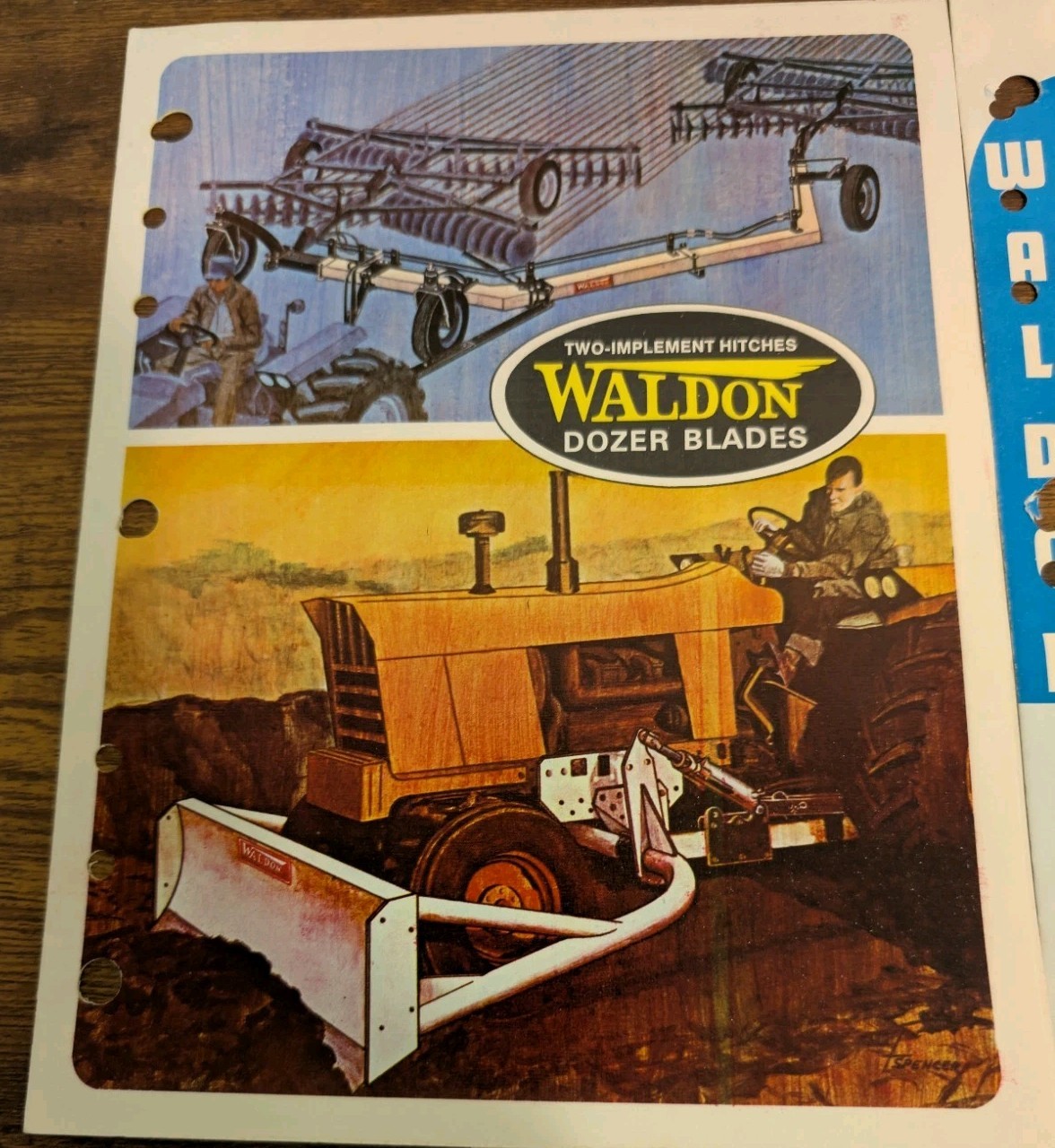 5 Waldon Agriculture Implement Advertising Brochures Dozer Blades And Hitches