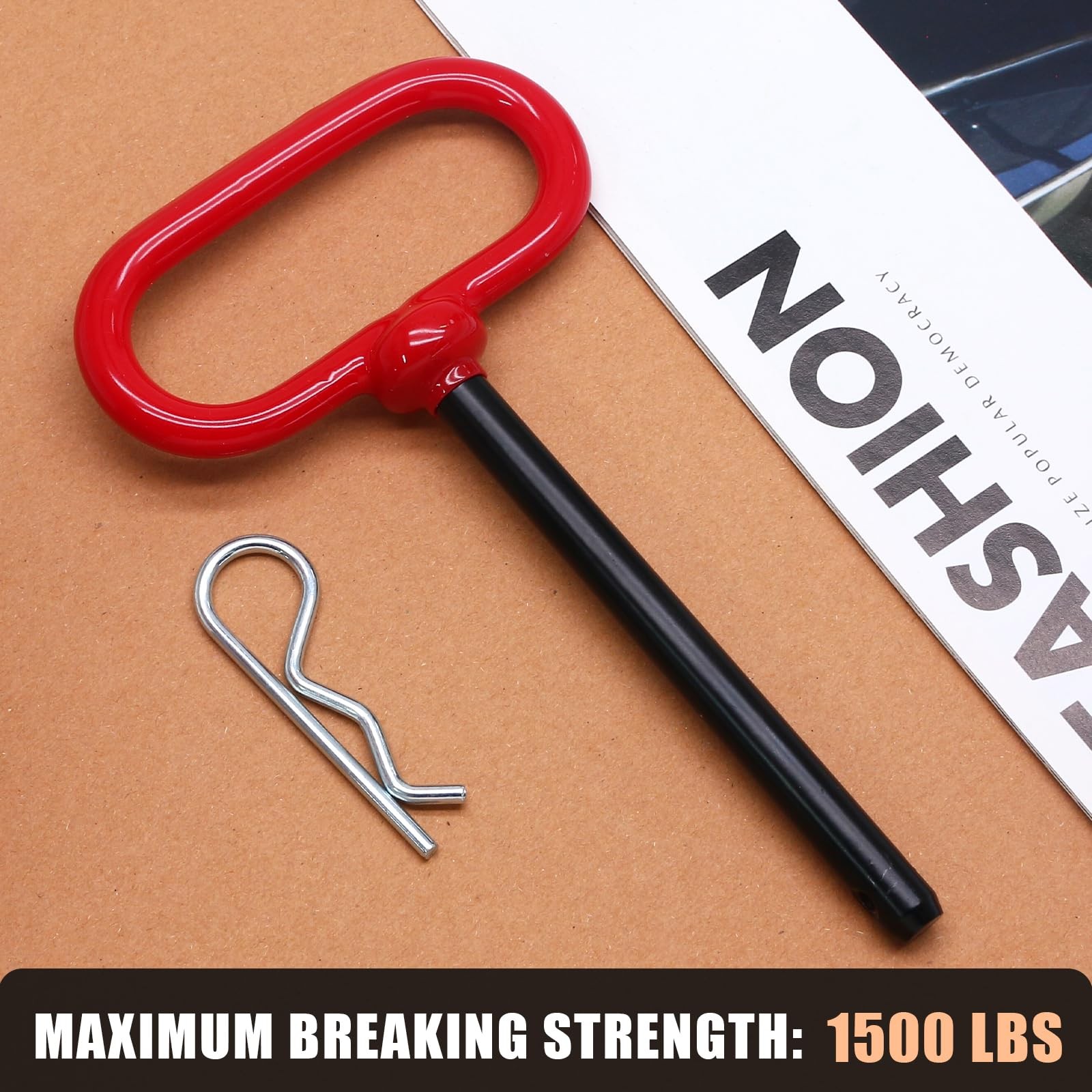 Qjaiune 2Pcs Lawn Mower Trailer Hitch Pin 3/8 x 4 Inch – x 4