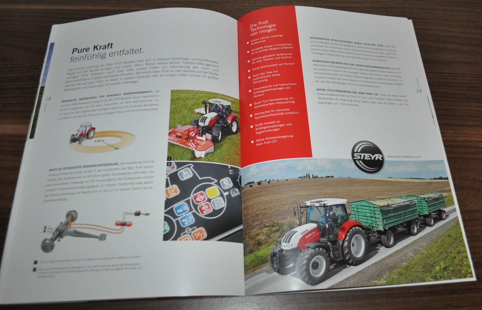 Steyr Profi Serie 4000 6000 Brochure Prospekt