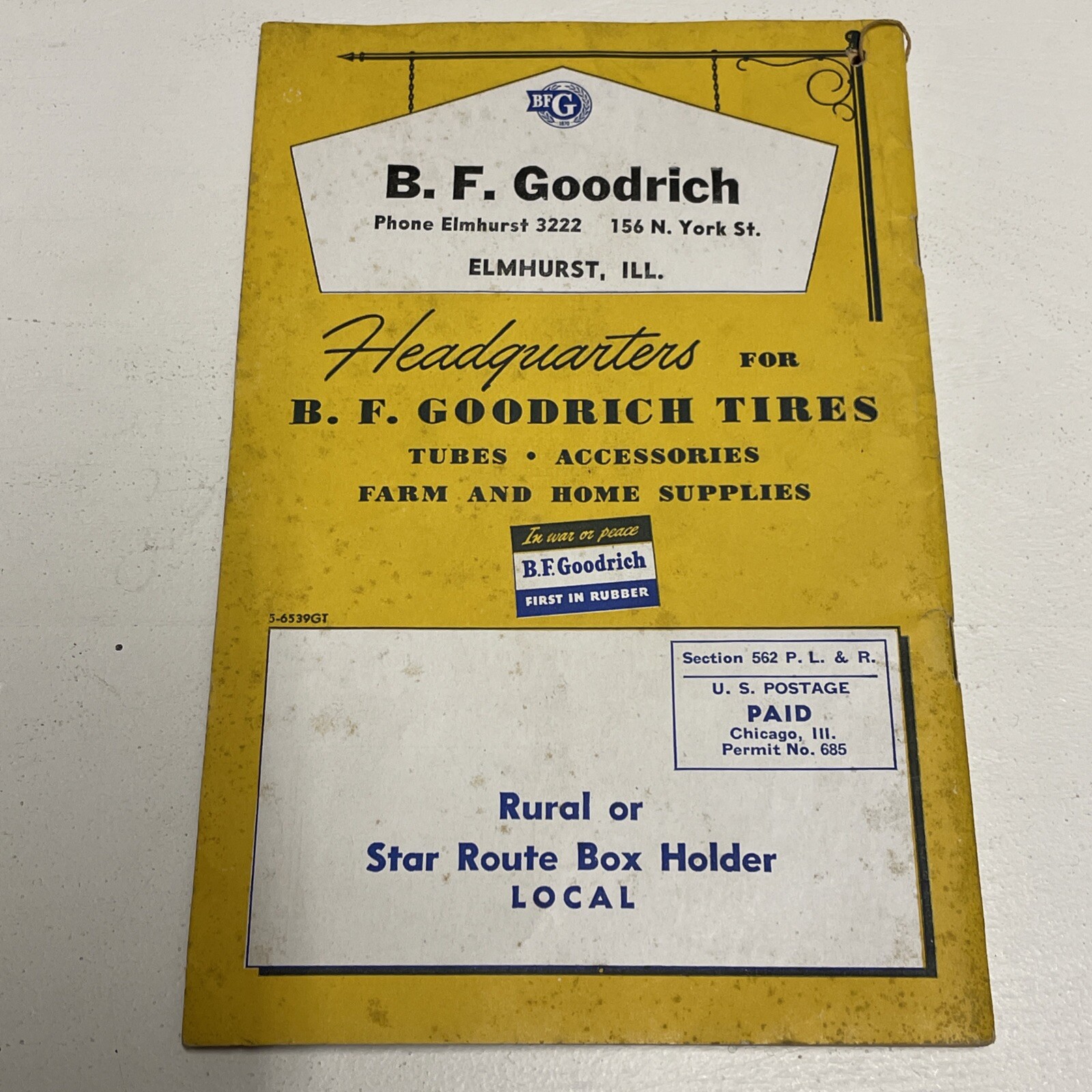 1945 B F Goodrich Farmer’s Handbook And Almanac Booklet Sn28320