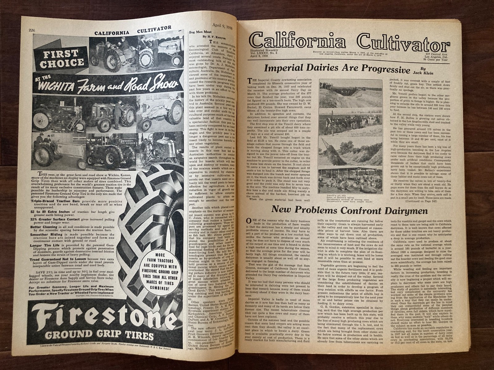 California Cultivator Agricultural Newspaper 1938 Biweekly Lot of 18 VHTF