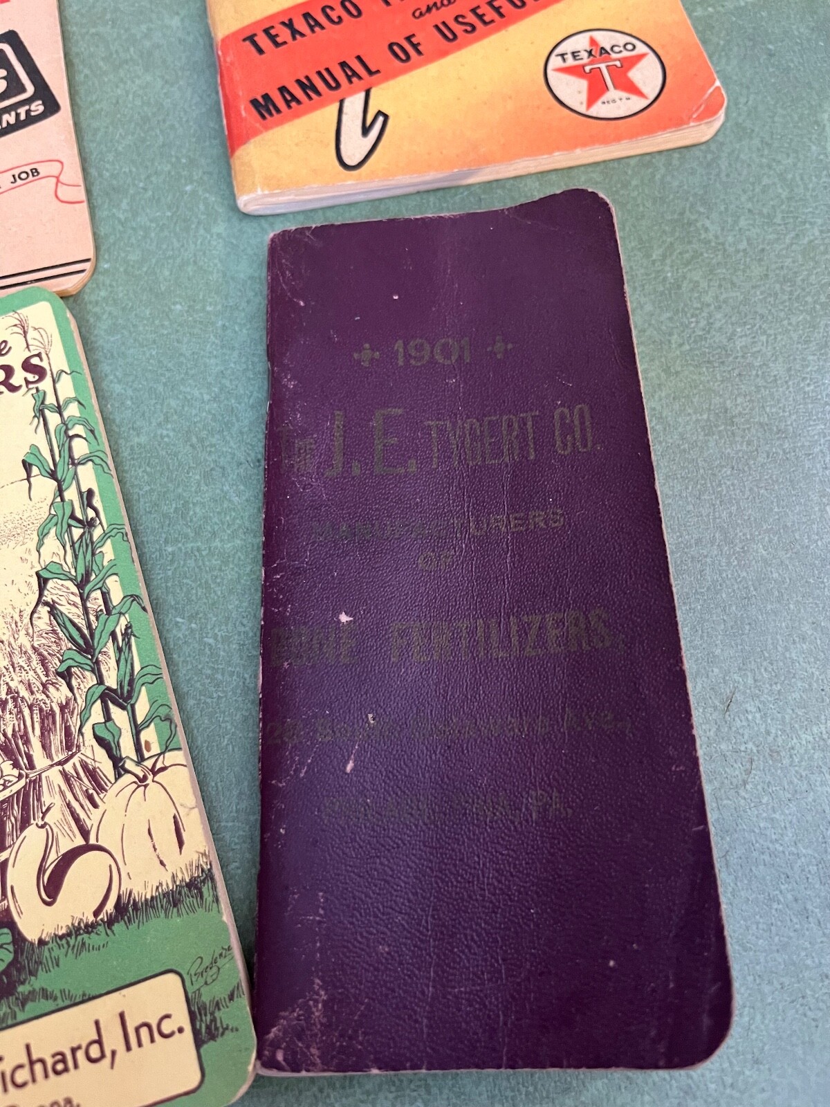 Lot Of Farmers Pocket Note Books Dickies Texaco Tygert Scotts Allentown PA