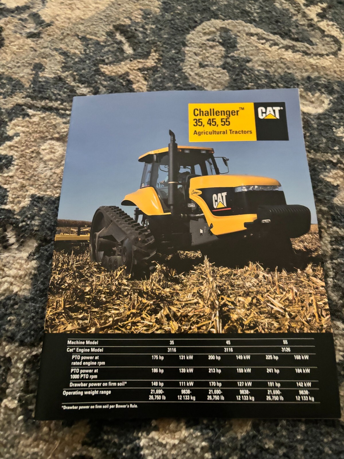 Caterpillar CAT 35 45 55 Tractor Brochure FCCA25