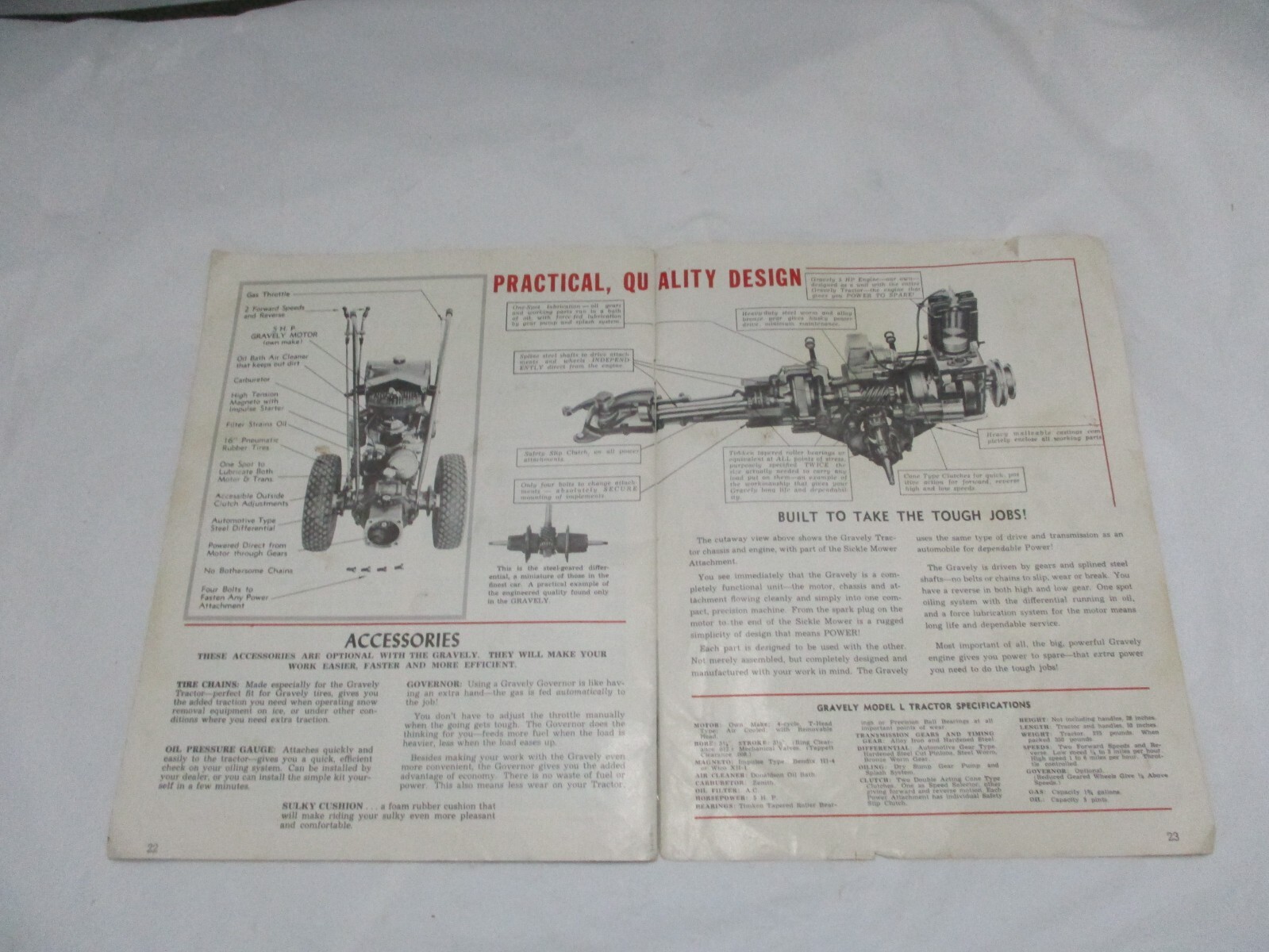 1953 Gravely Power Equipment Catalog Lawn Garden Farm Equipment