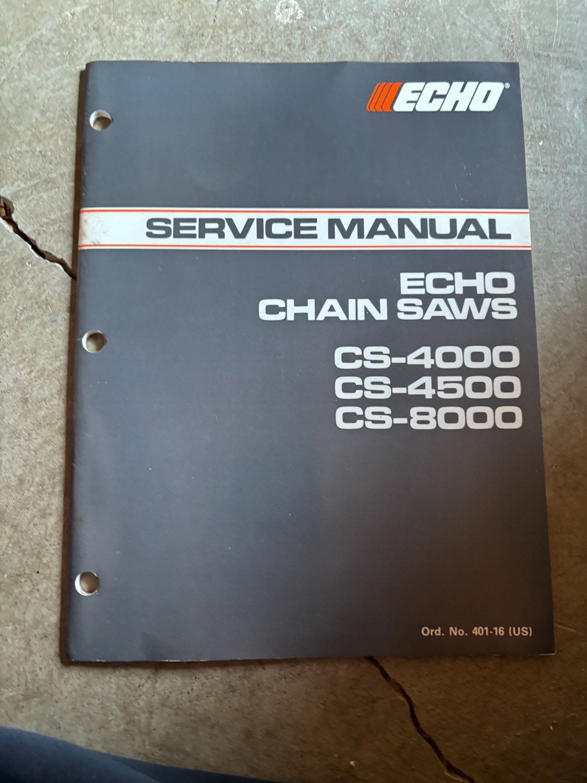 Echo CS-4000 CS4500 CS-8000 Chain Saw Service Shop Manual AMIL26