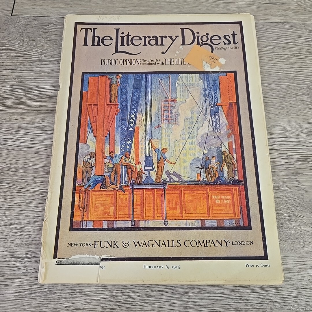 THE LITERARY DIGEST MAGAZINE — FEBRUARY 6, 1915 Vol 50 No 6