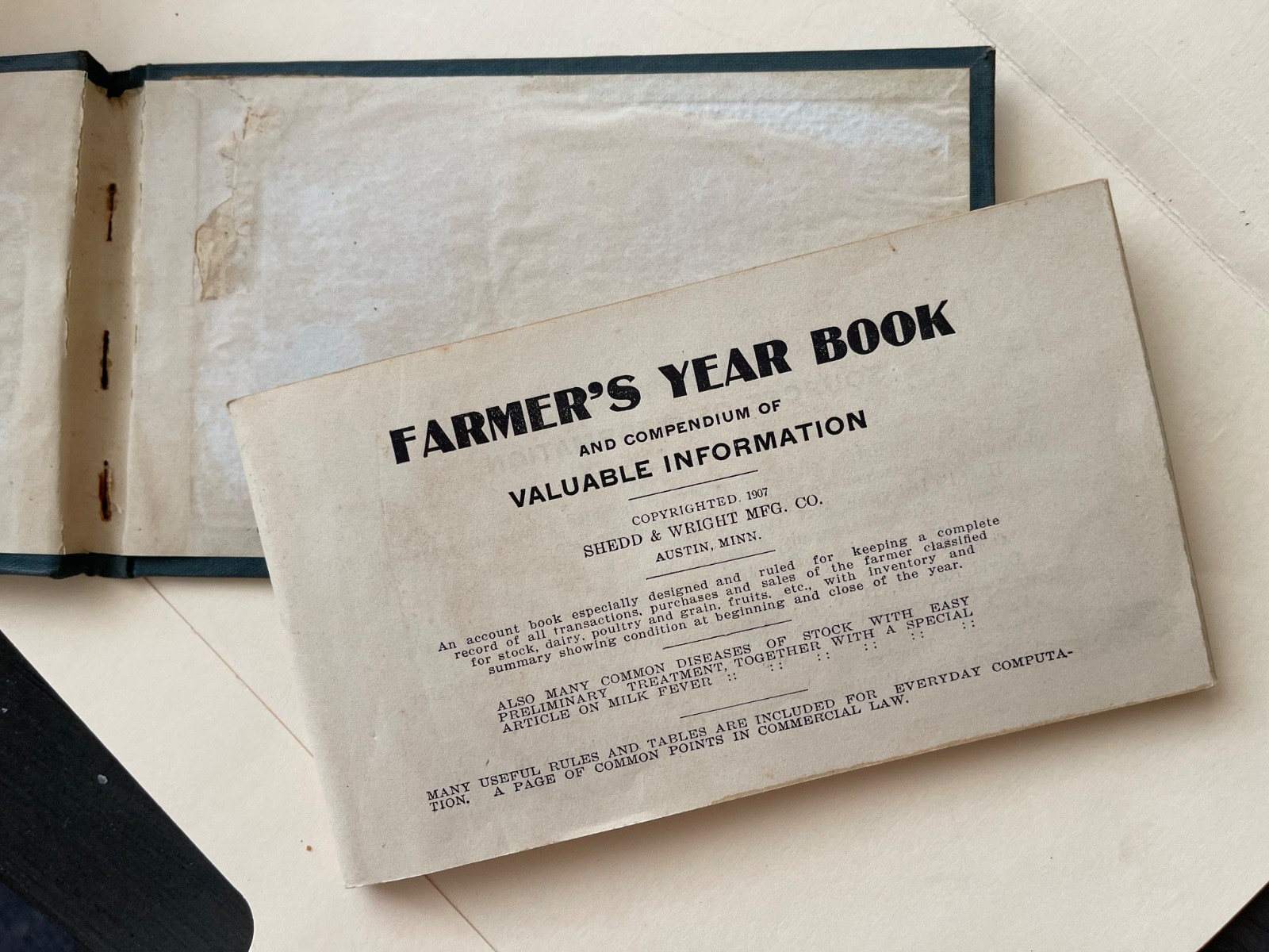 Old « Reed & Shelso Co. General Merchandise », BROOTEN, MN Farmer&rsquo;s Yearbook