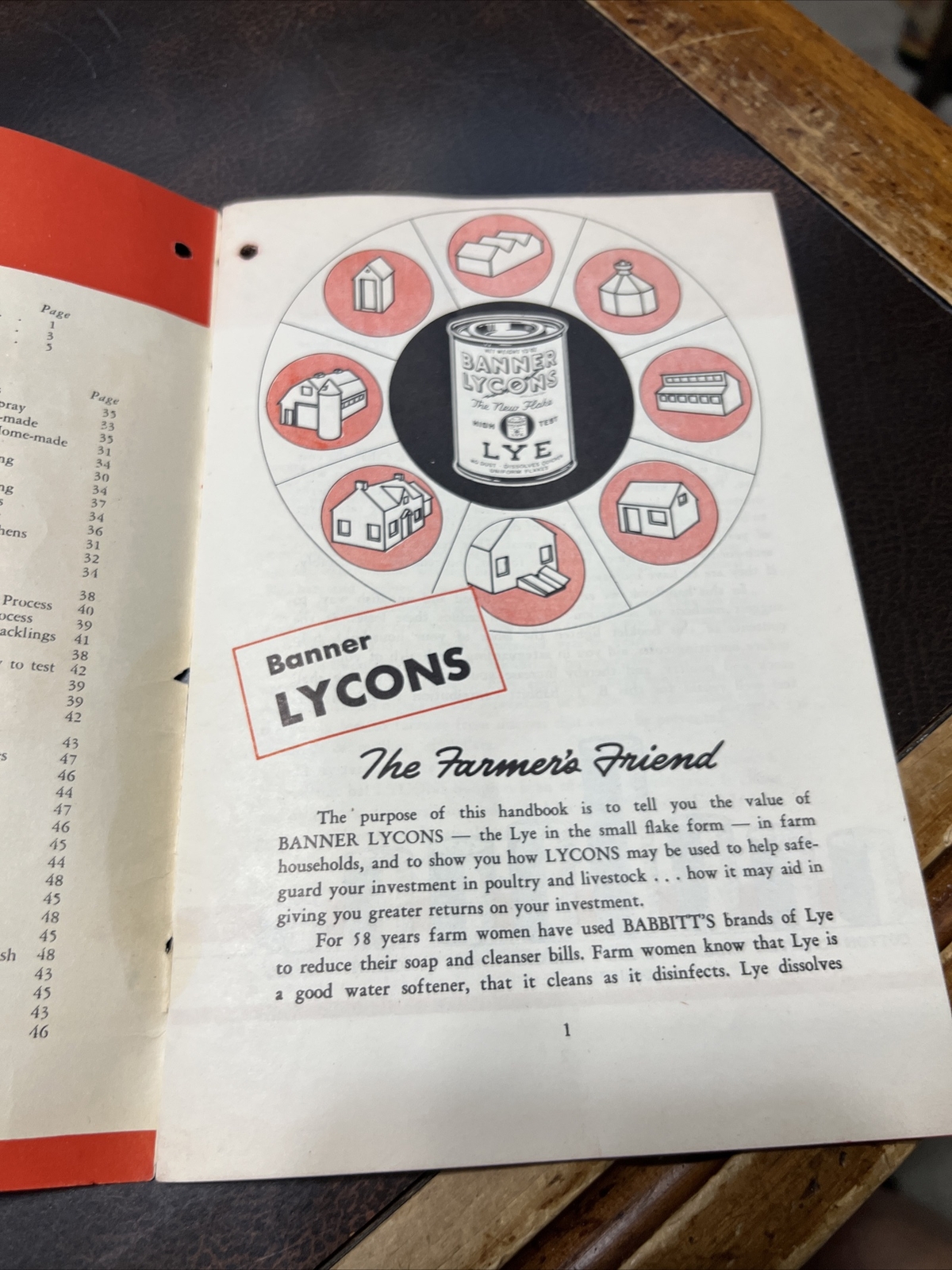 Vtg 1940 Lycons Lue Booklet “A farmers friend”