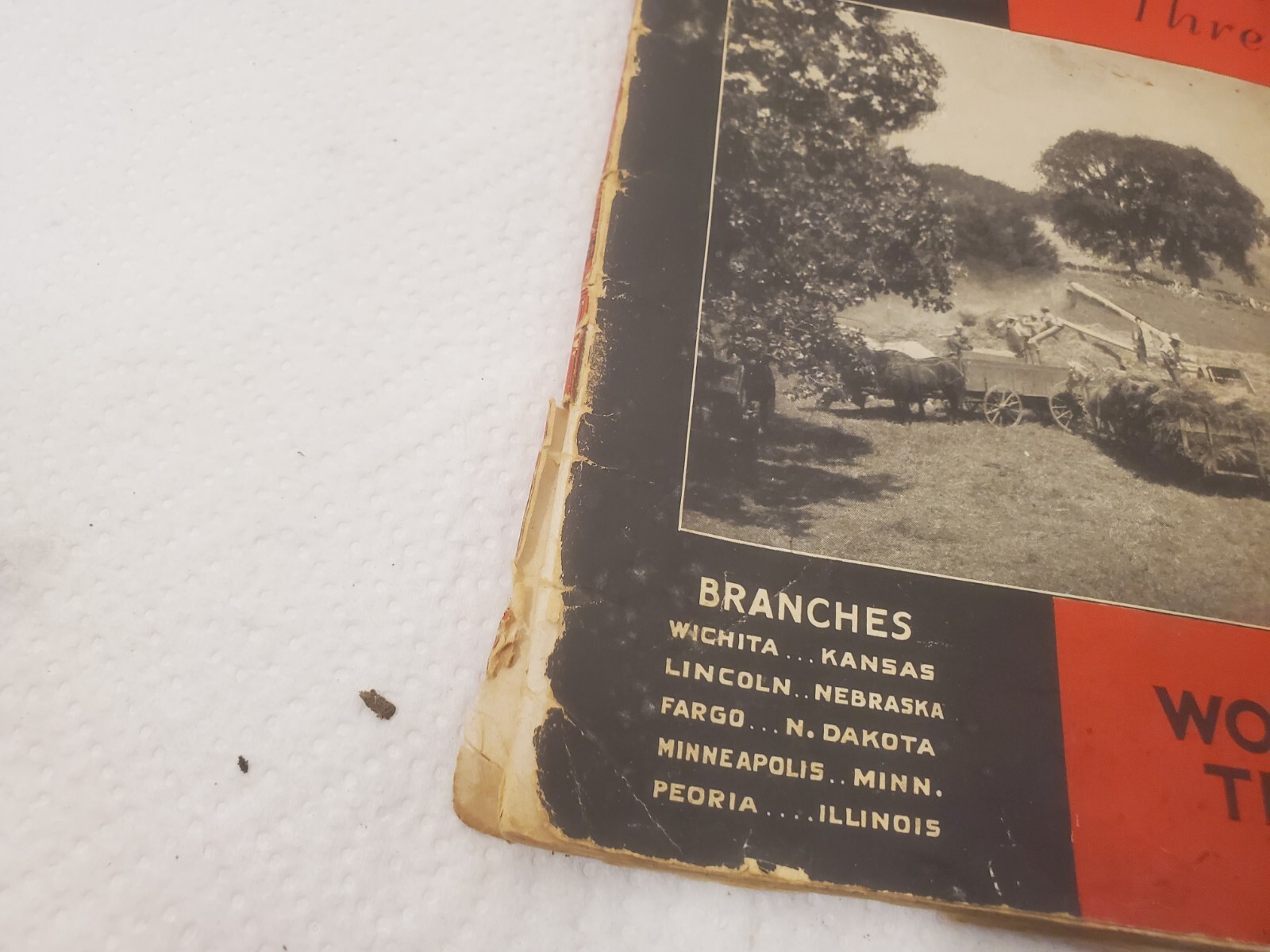 Sales brochure wood Brothers thresher company des moines iowa grain thrashing