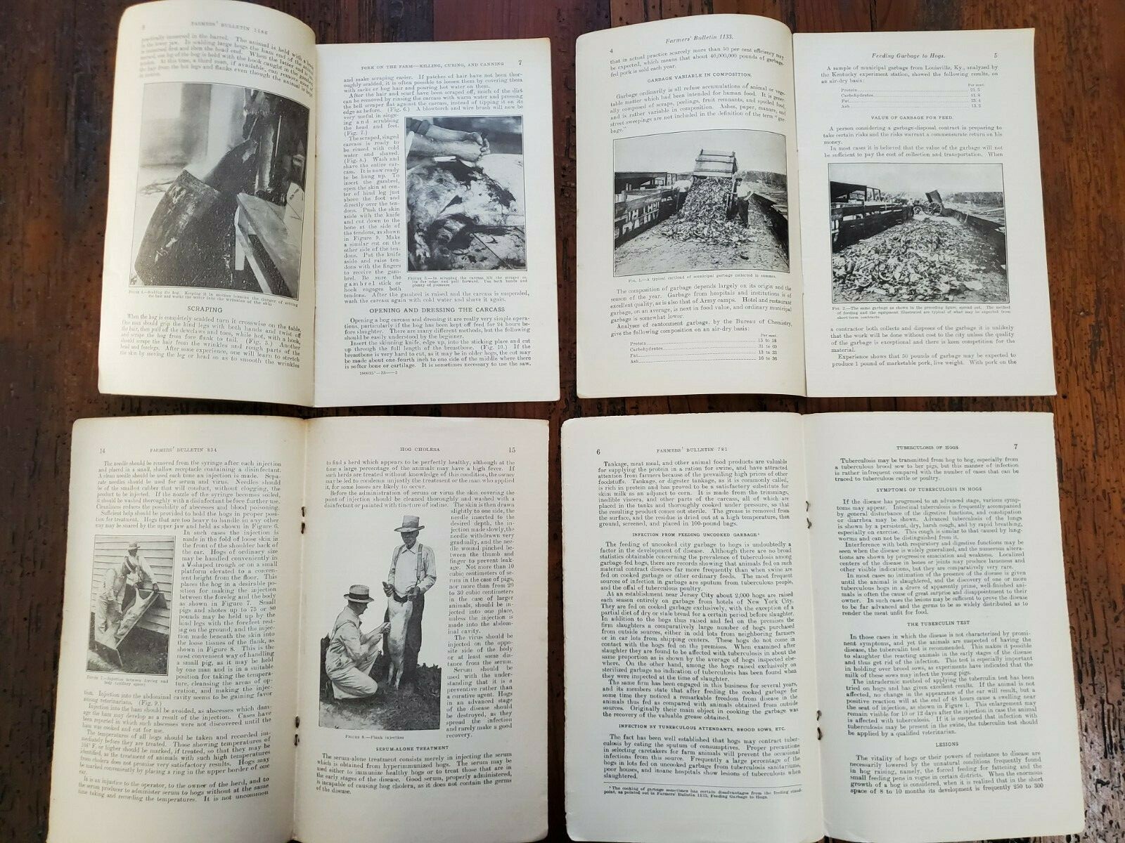 US Vintage Department of Agriculture Farmers Bulletin Lot of 4 Different (DA3)