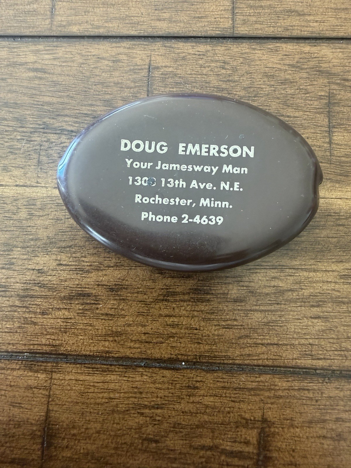 Minnesota Rochester DOUG EMERSON Advertise Coin Purse JAMESWAY FARM Equipment MN