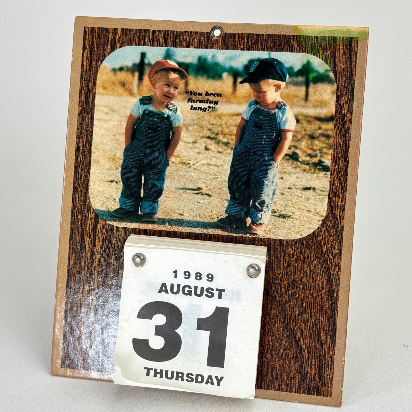 Vintage « You Been Farming Long? » Farm Country Kids 1989 Calendar John Thompson