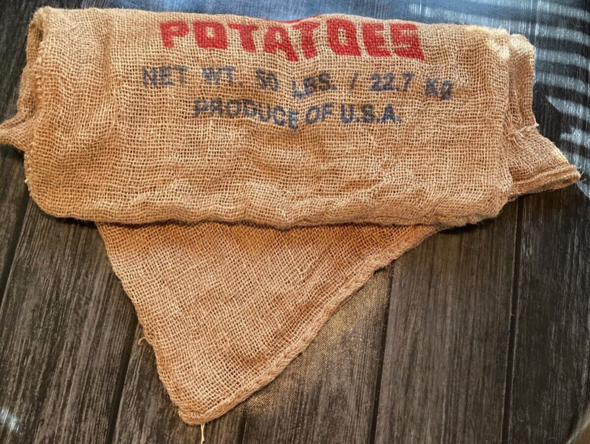 Vintage Northern Flight Potato Burlap Sack 50lbs