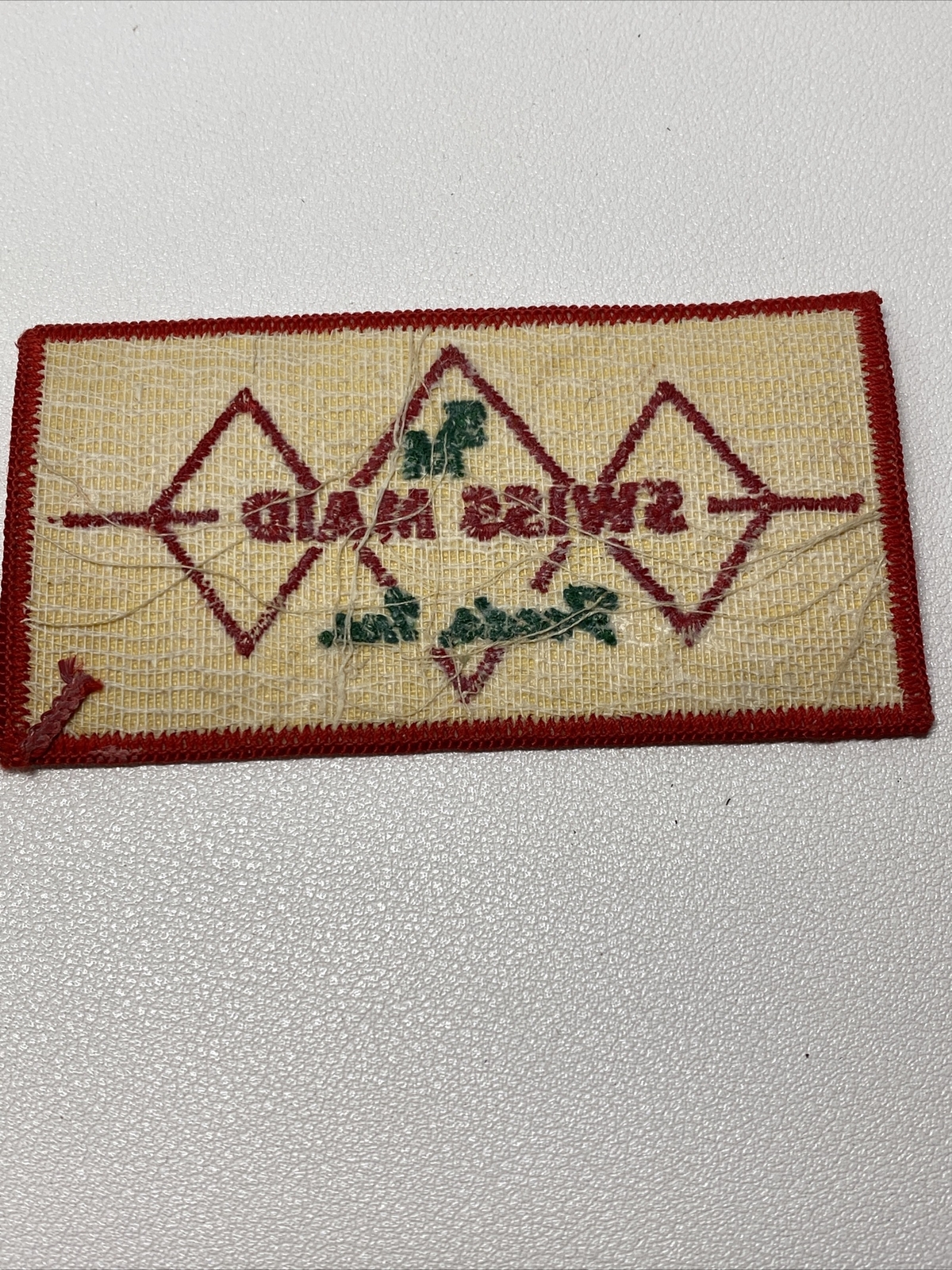 Vintage 50s Swiss Maid Foods Inc. Employee Shirt Patch