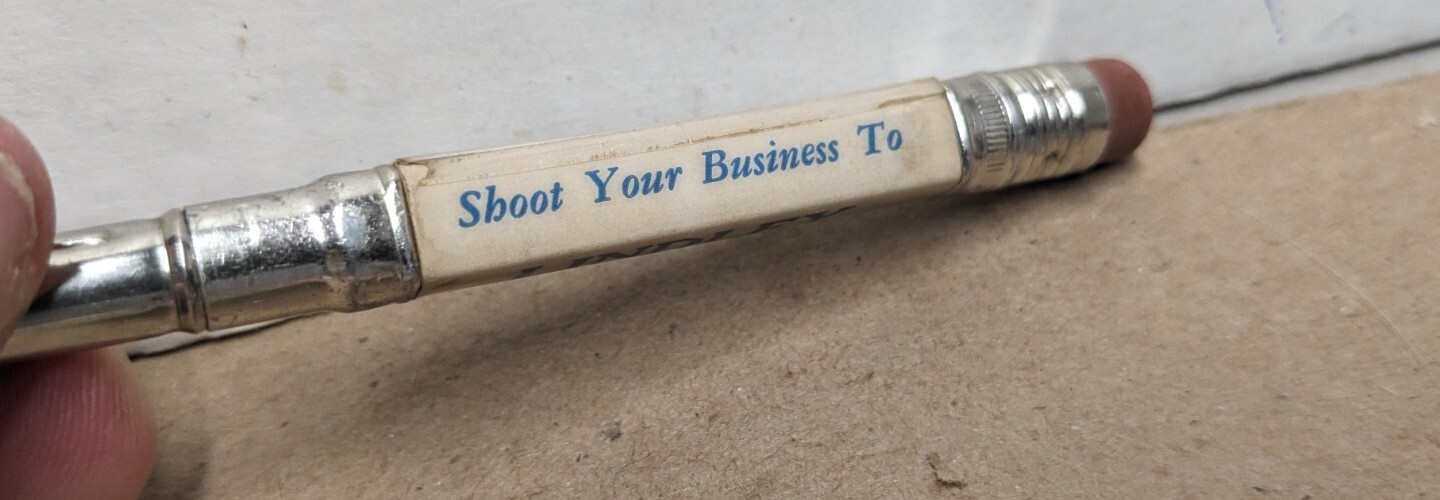 Vintage Lindley Livestock Commission Co Union Stockyards Omaha NE Bullet Pencil