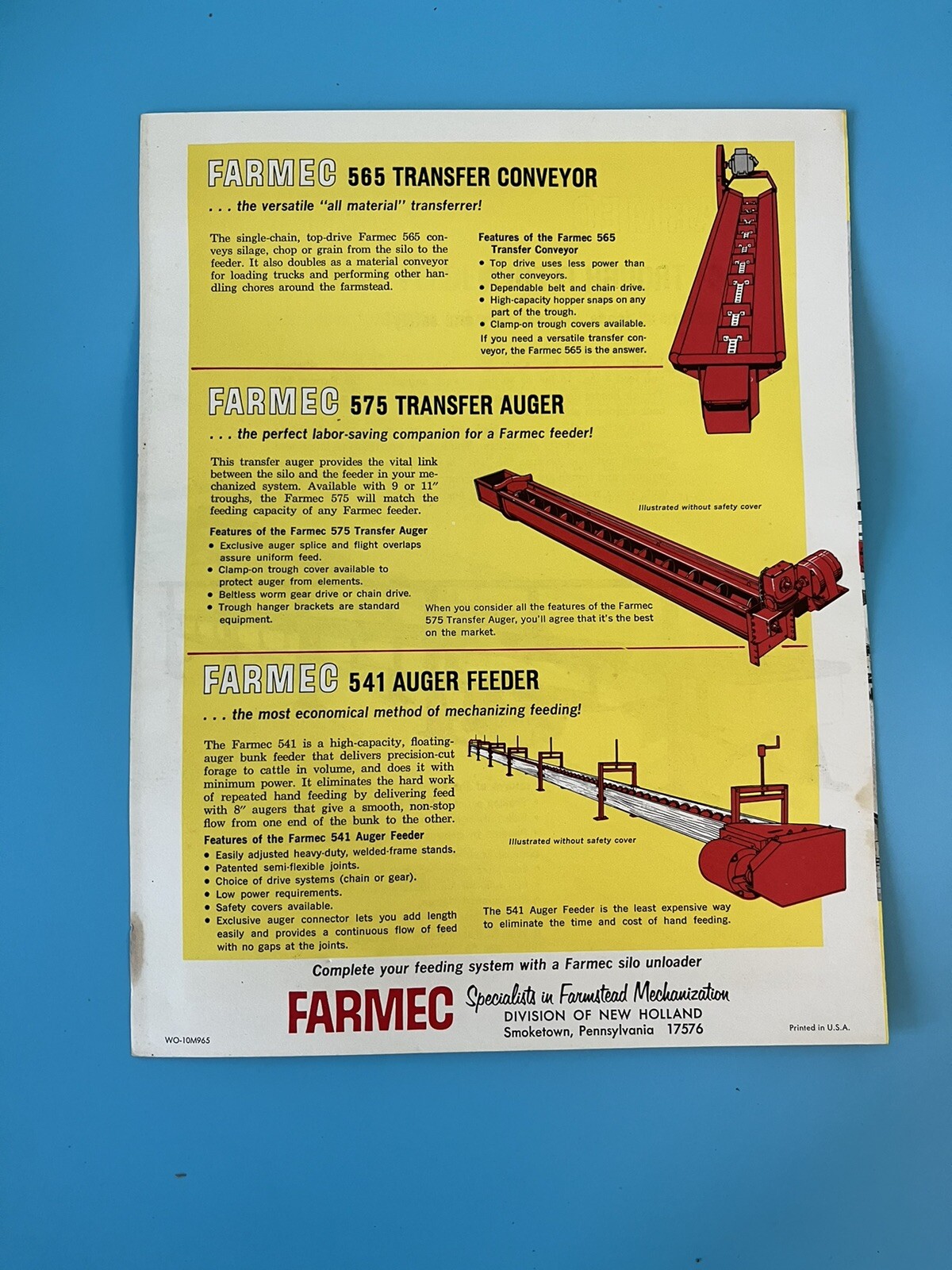 Vintage Set of 4 Farmec Buyers Guide.