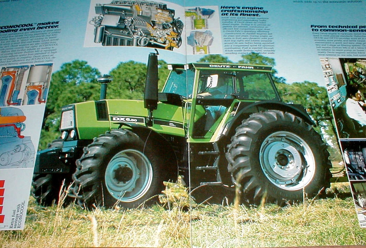 Deutz-Fahr DX 4.70 DX 6.30 DX 6.50 DX 7.10 Tractor Dealer Full Color Brochure