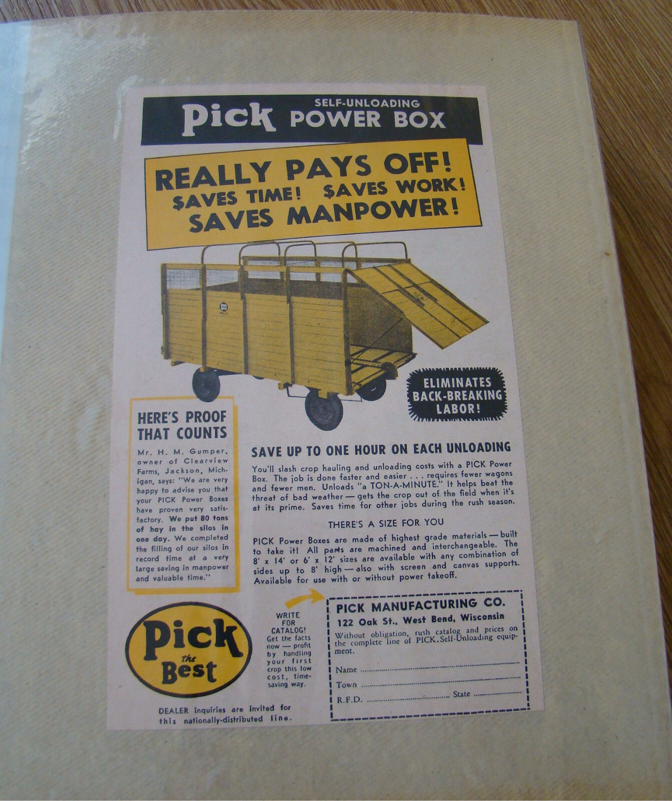 100+ Old 1950s 1960s Era Farm Implemeny & Machine Ads Gehl New Idea Pick +++