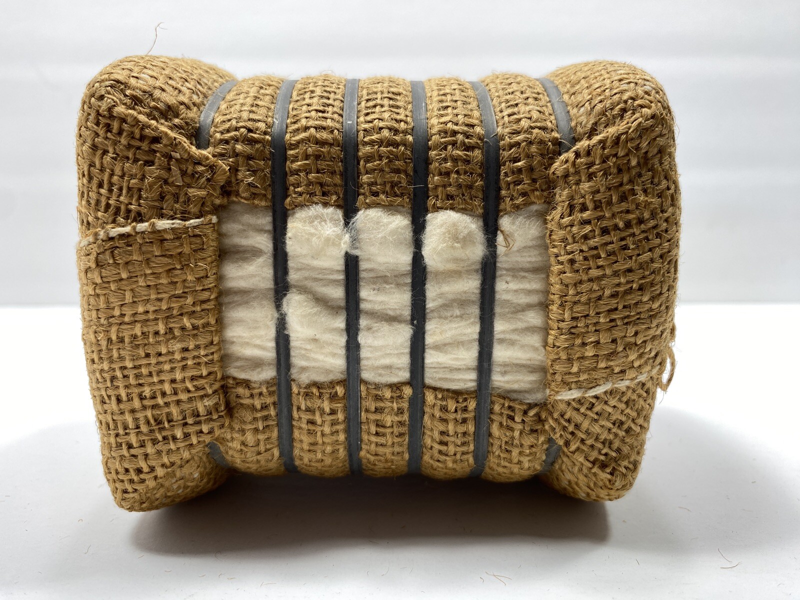Vintage Cotton Bale Advertising Souvenir Mini Miniature Tag C & L Mini Bales