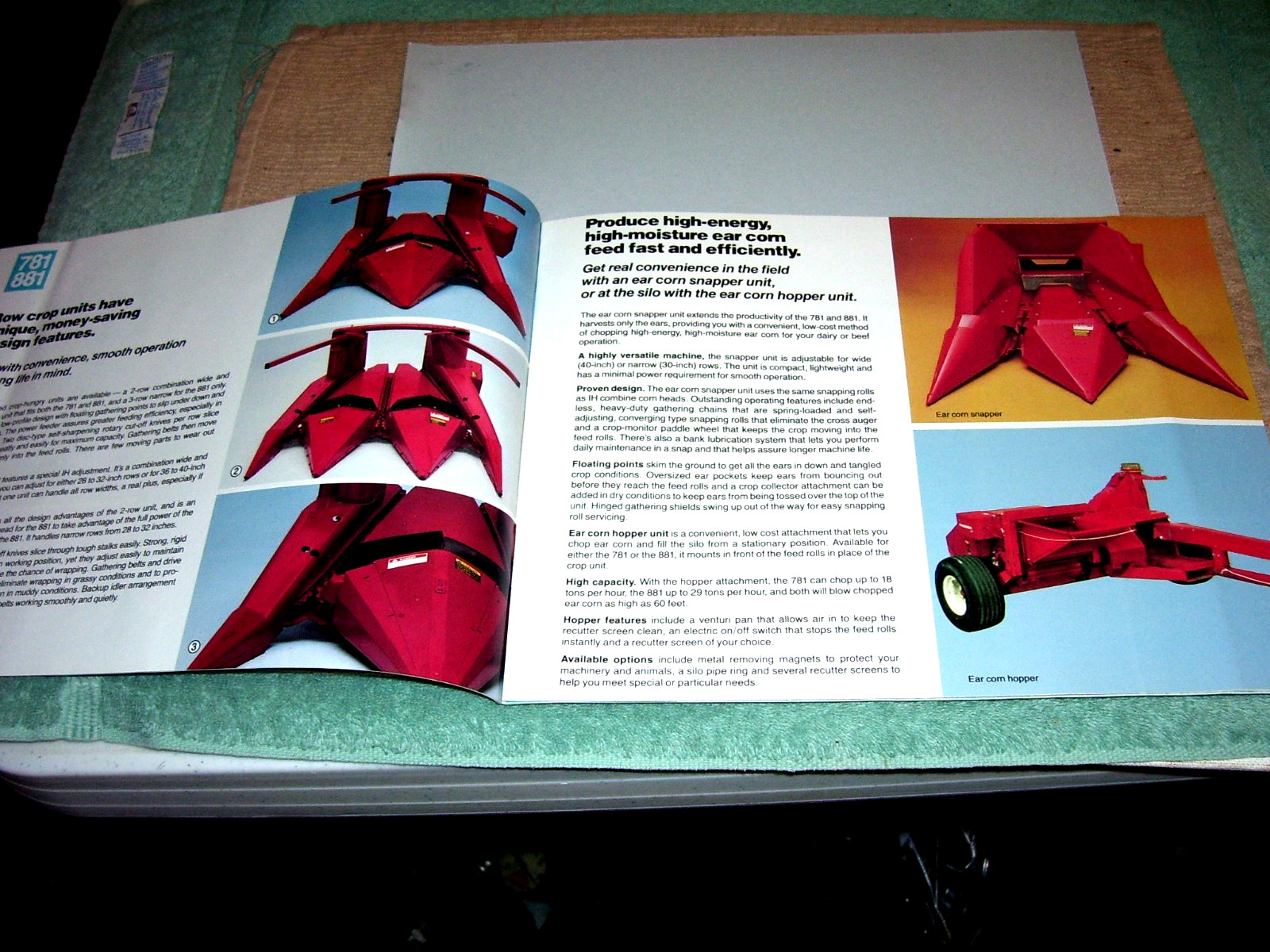International Harvester Forage Harvesters Blowers Wagons 1984 Brochure