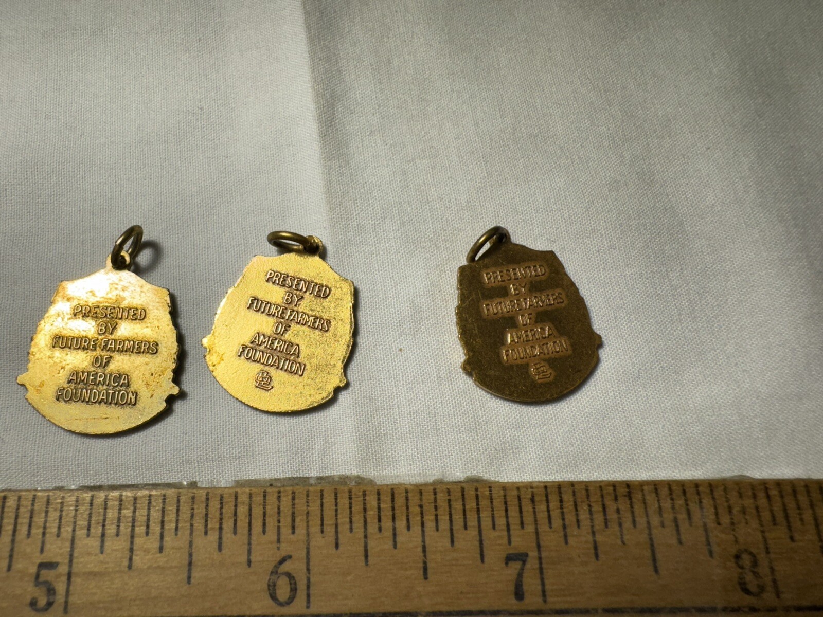 1940&rsquo;s Lot of 3 FFA Future Farmers of America Charms Pendants Livestock Crops