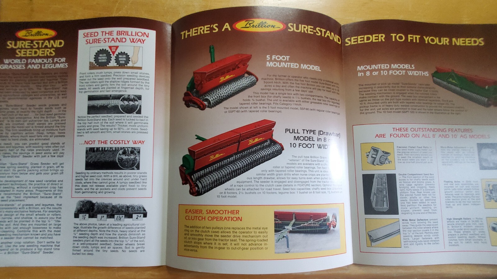 Brillion AG Model Sure Stand Grass Seeder SSP604 SS961 SST1201 Brochure Pamphlet