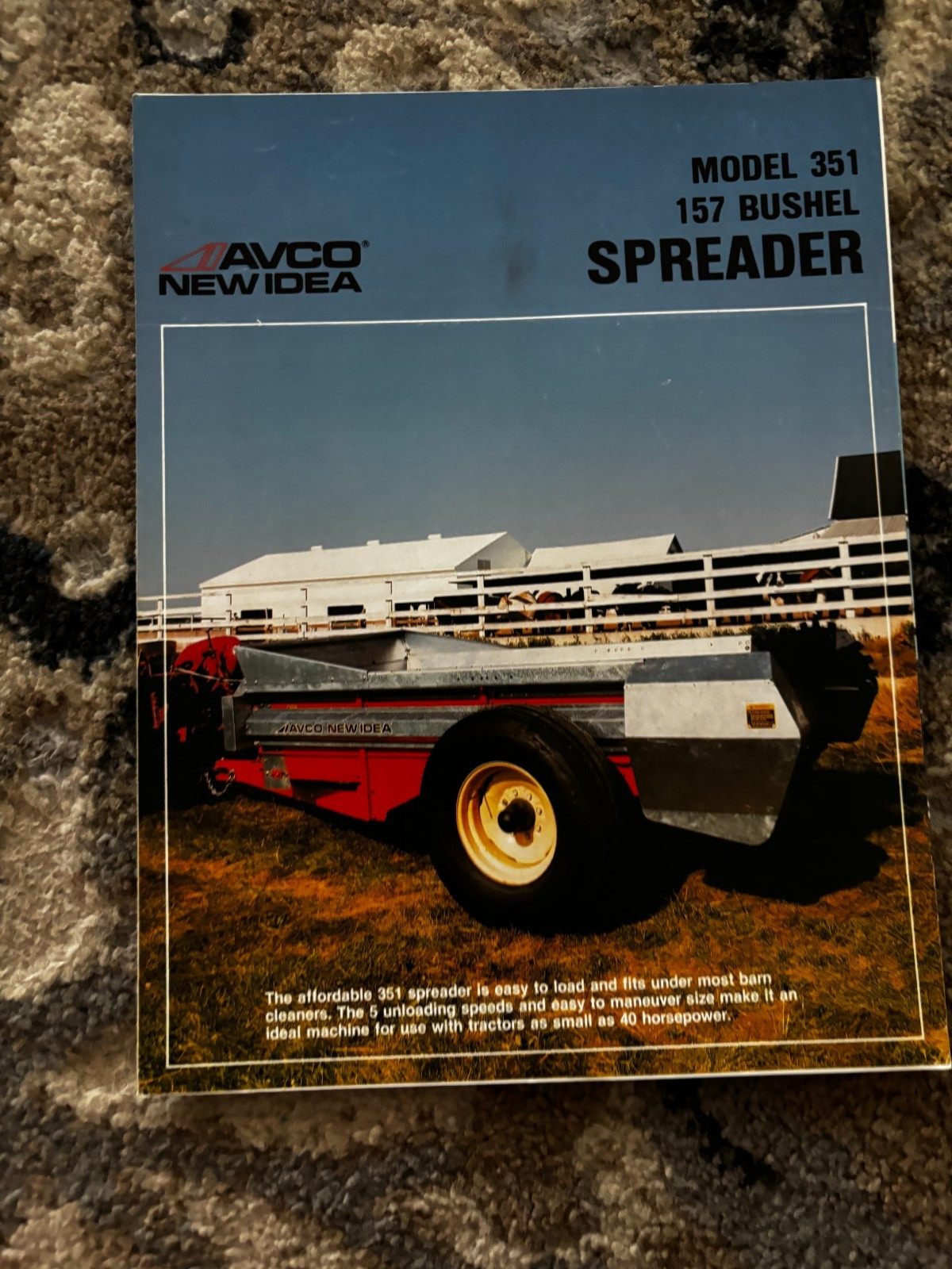 New Idea 351 Manure Spreaders For 1983 Brochure DCPA26