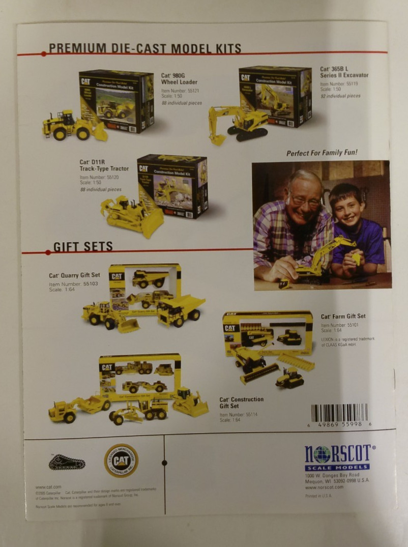 Lot of 4 CAT Norscot Scale Model Replicas Catalogs 2002-2005