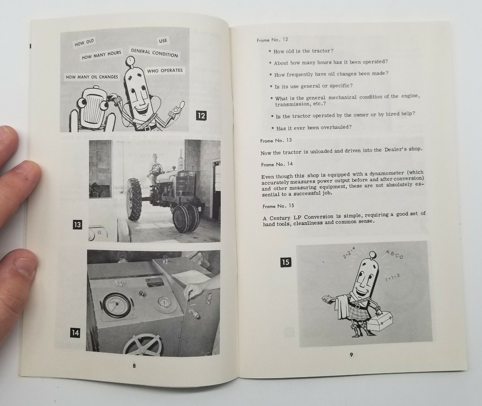 Century LP-Gas Carburetion Tractor Conversion Gas to LP How To Pamphlet Brochure