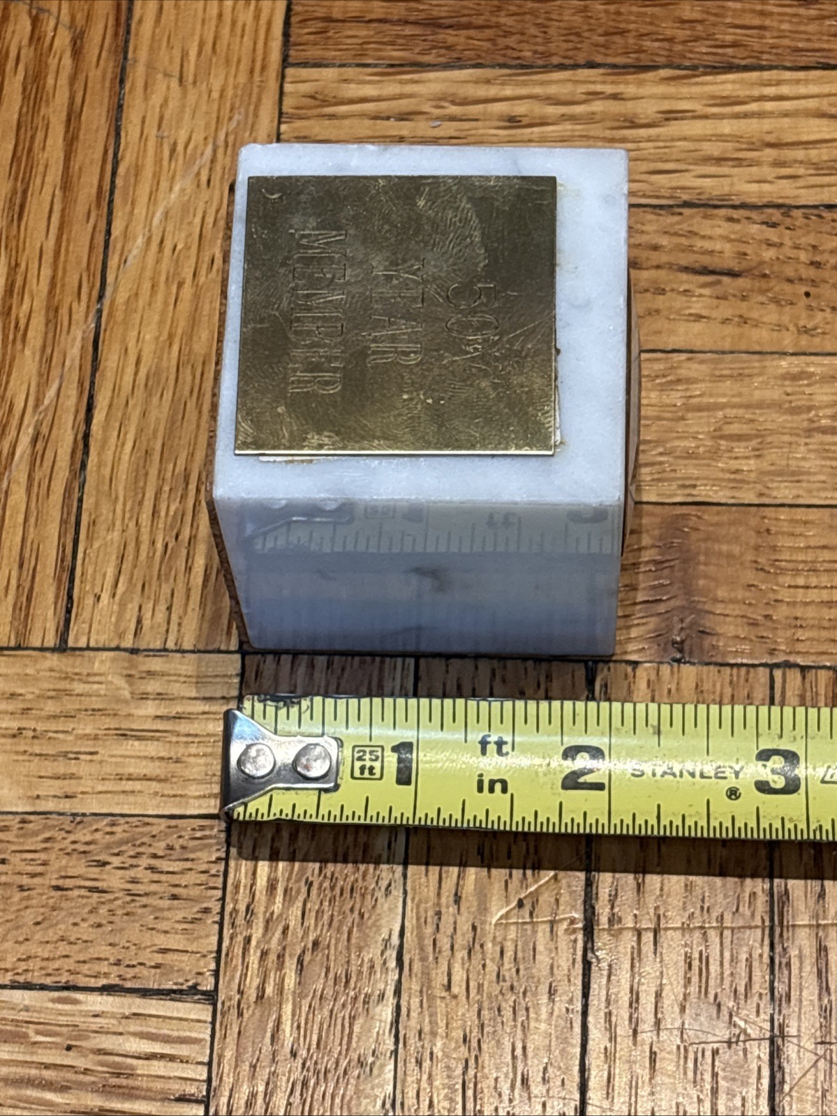 Vintage Illinois Farm Bureau 50 YEAR MEMBER Marble Paperweight