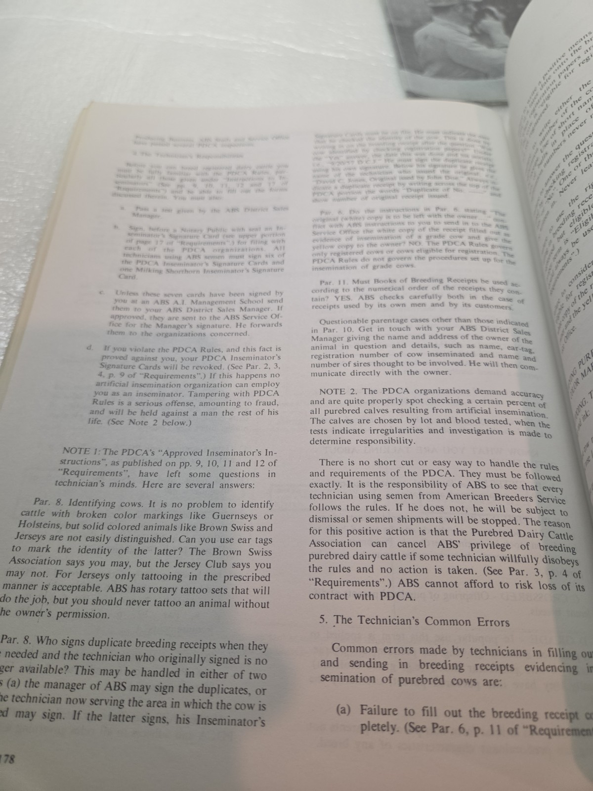 Vintage 1971 ABS American Breeders Service A I Management MANUAL