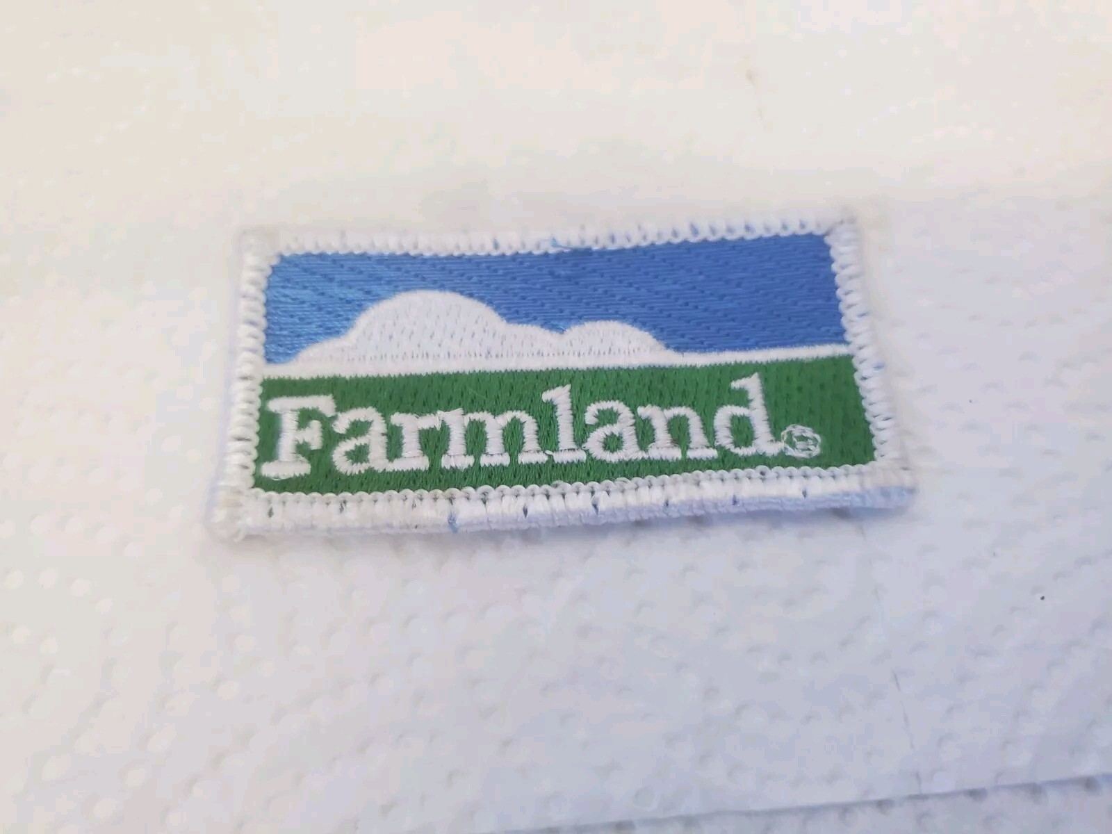 2-1/2&Prime; X 1-1/4&Prime; Cloth Patch Farmland Meat Packinghouse Farm Supplies