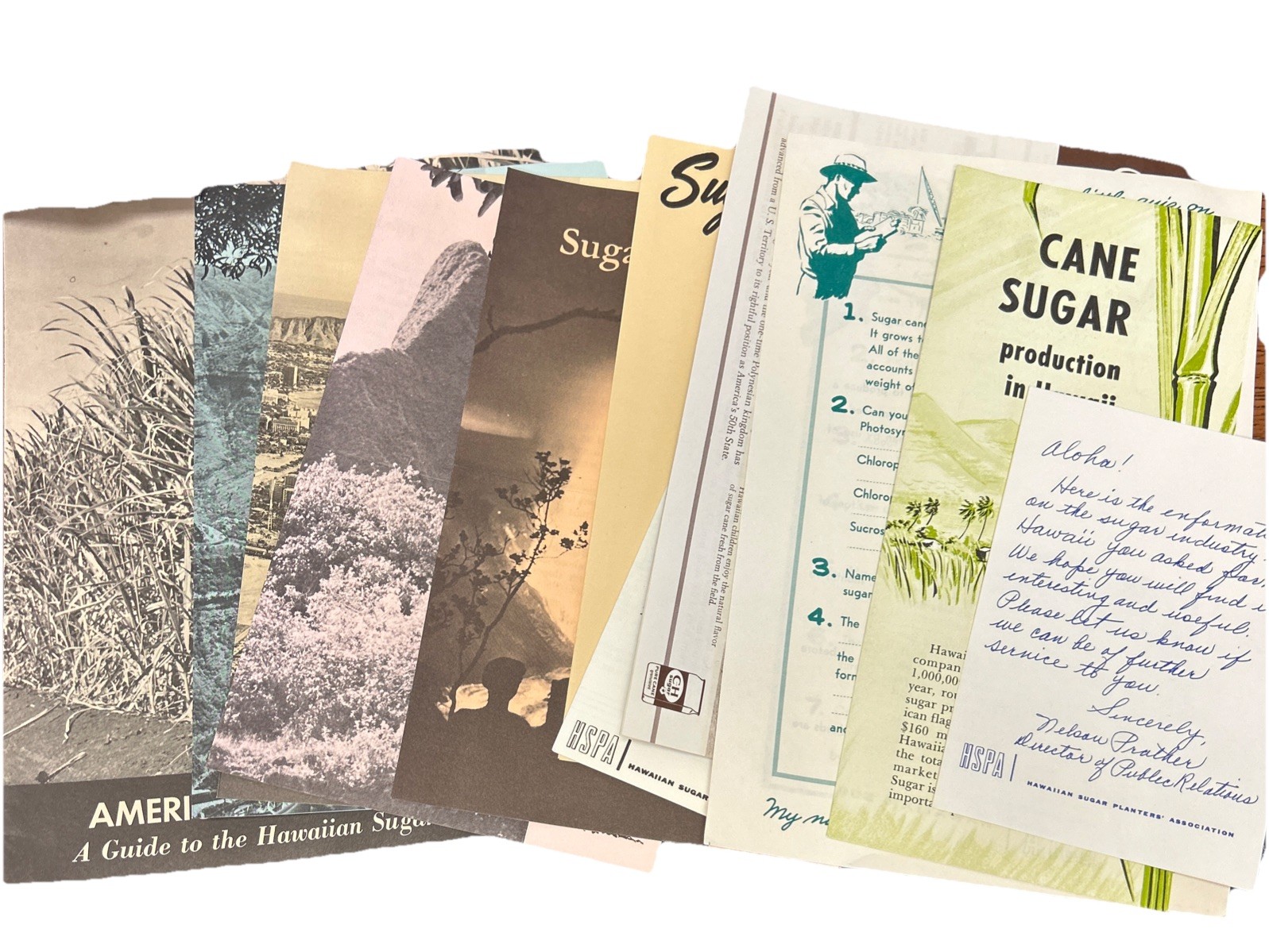 1964 Hawaiian Sugar Cane Industry Vintage Print Advertising Pamphlets Education