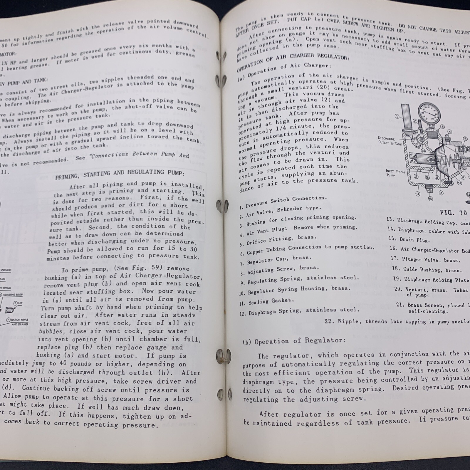 Original 1948 F.E. Myers Installation & Service Pumps Manual EJM-48