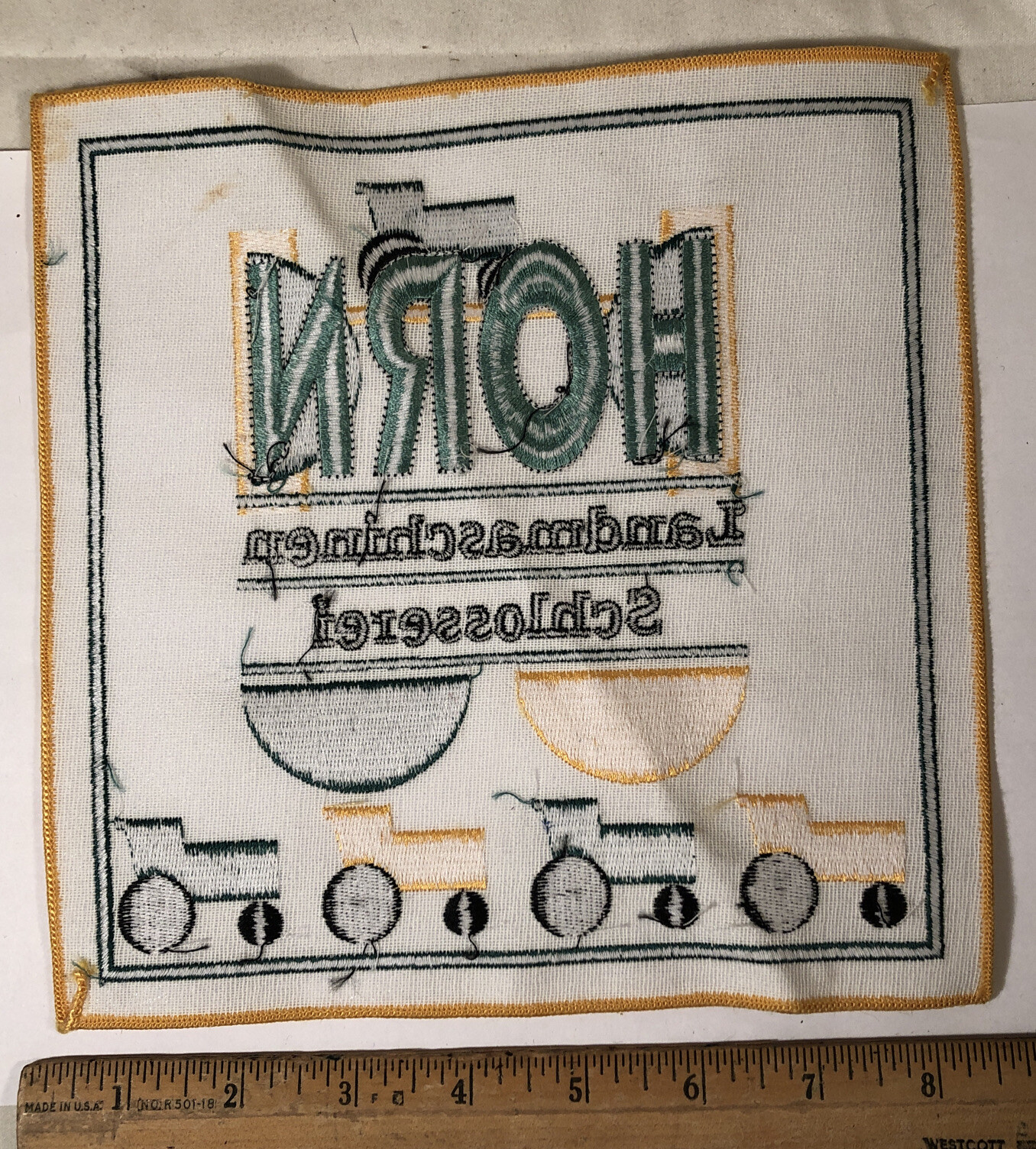 Vintage Horn Landmaschinen Schlosserei Farm Tractor Supply Patch Germany