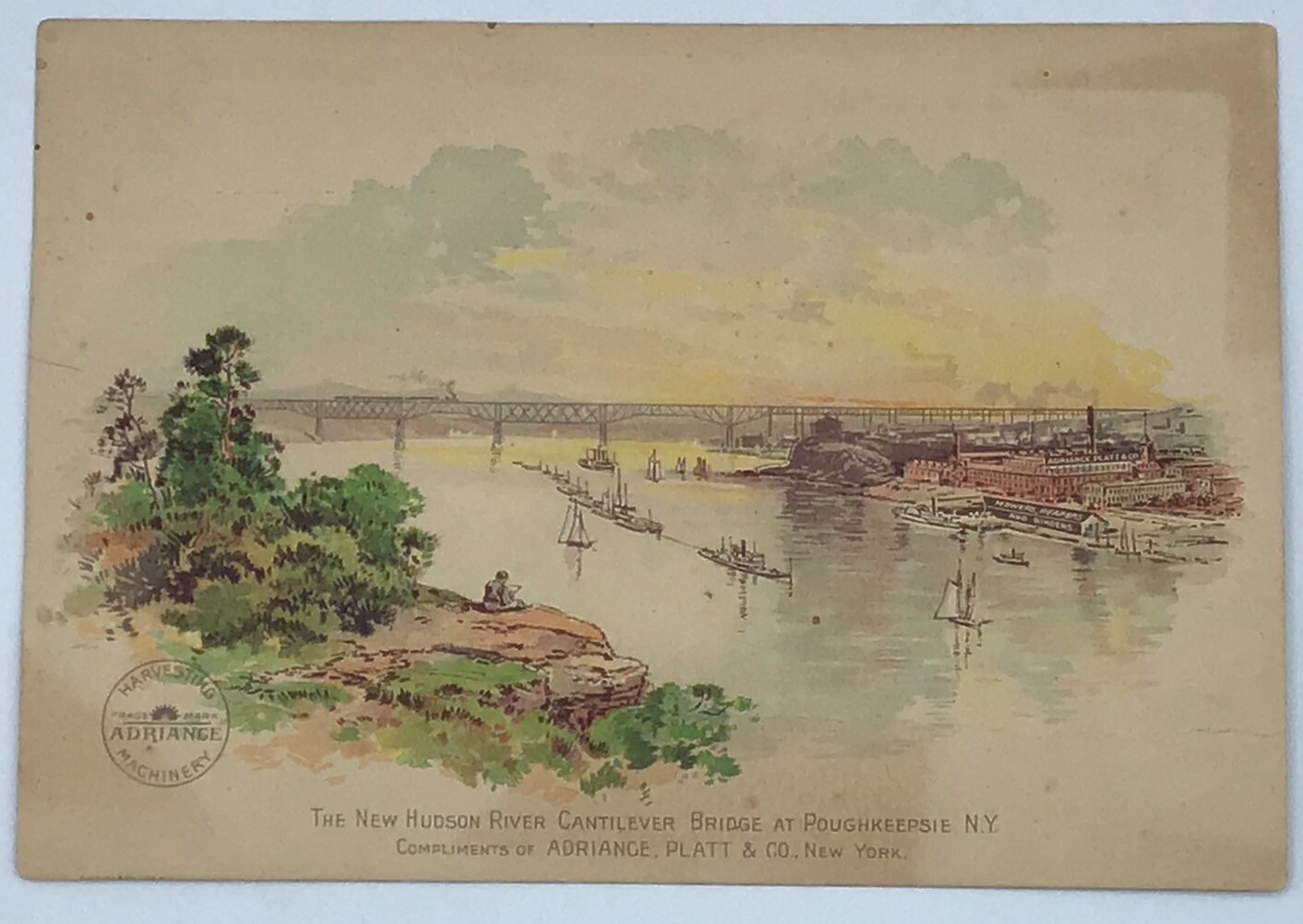 Antique Trade Cards-Norwegian Plow Co Dubuque Iowa/Adriance Platt Co N.Y.