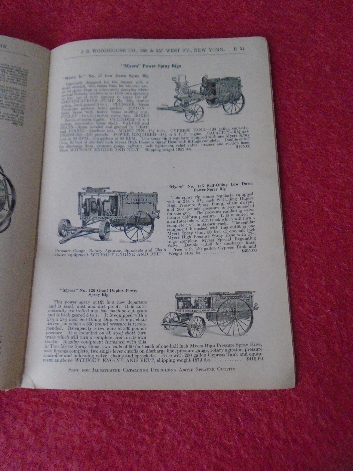 Scarce Vintage 1929 J S Woodhouse Agricultural Implements Machines Catalogue B