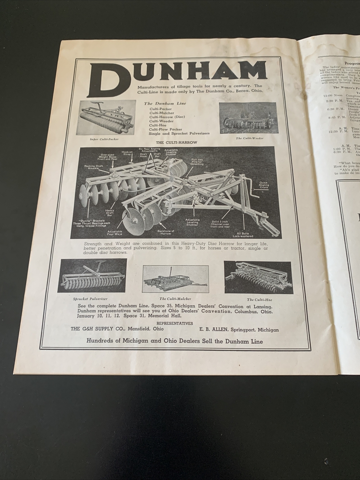 Rare – Michigan Farm Equipment Dealers 1938 Publication Newsletter – Great Ads