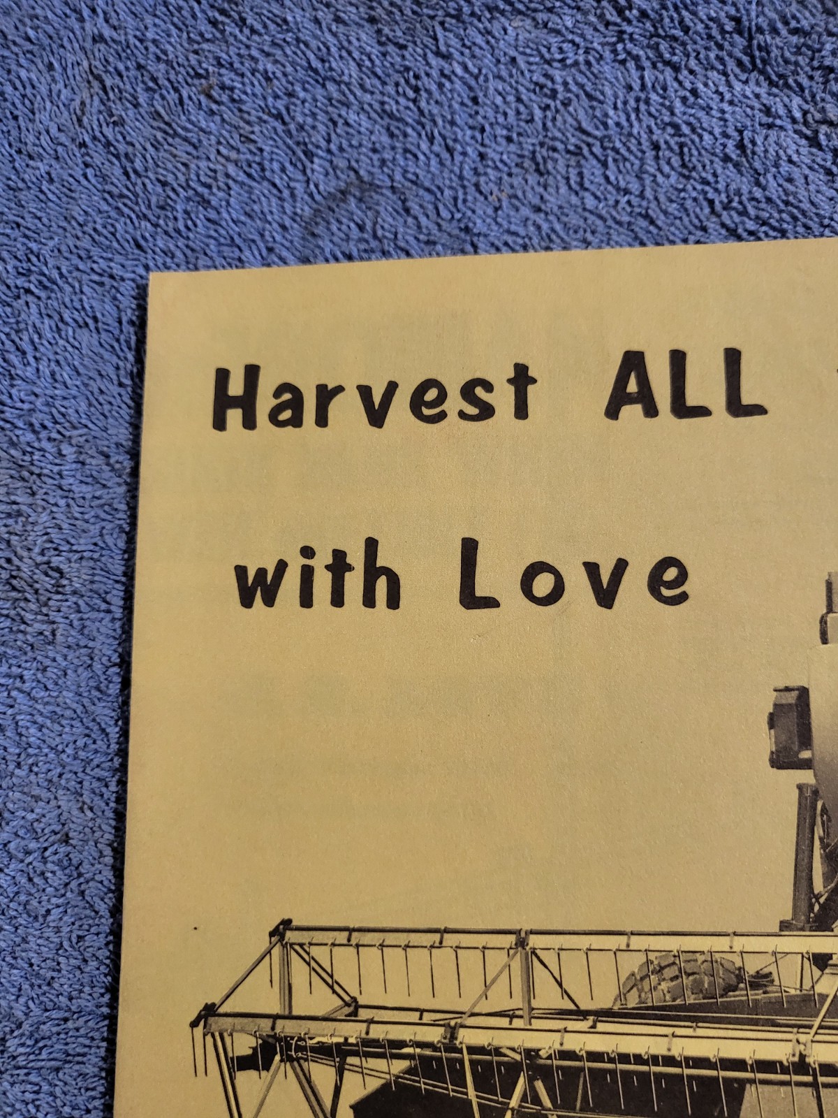 JE LOVE Vintage 1969 Brochure Flexible Floating Cutter Bar Harvesting Equipment
