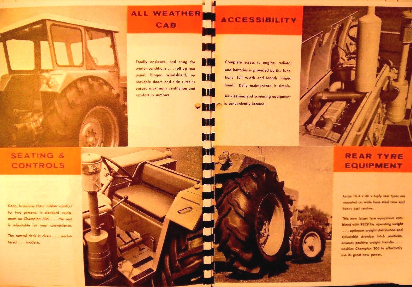 Chamberlain Champion 306 70 H.P.Sales Manual Austrailias Own Tractor Illustrated