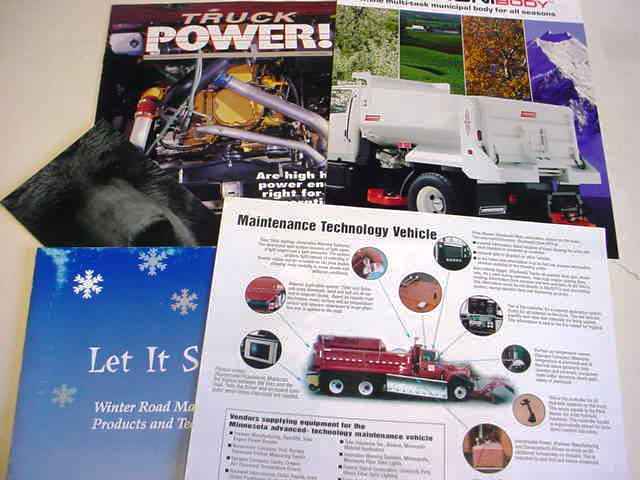 Pile of Truck and Construction Assorted Brochures b2