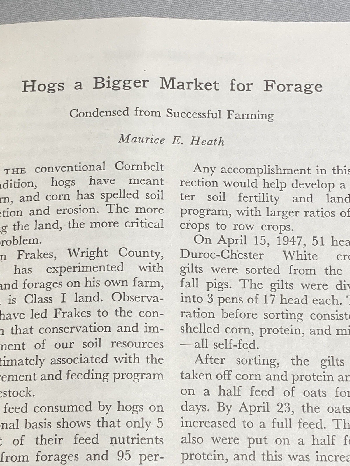 Farmers Digest Magazine October 1949 Hogs Bee Venom Broilers Wheat Dairy Cows