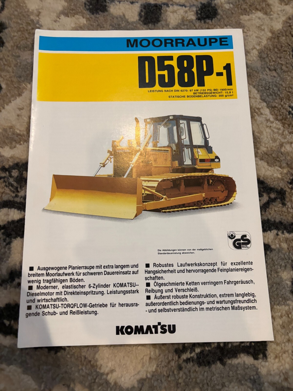 Komatsu D58P Crawler Dozer Brochure FCCA25
