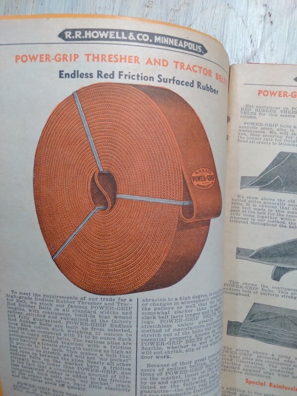 1938 R.R. Howell & Co. Thresher & Power Farming Supplies Saw Mill Accessories