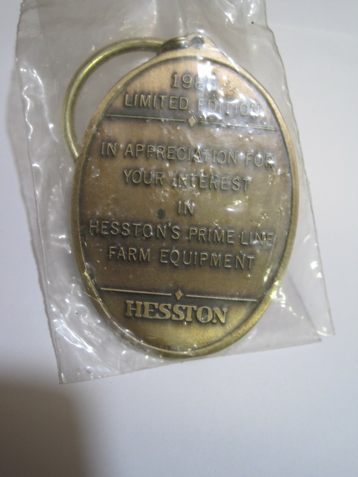 Hesston Key Chain Prime Line 1985 Limited Edition Swather Keychain New inPlastic