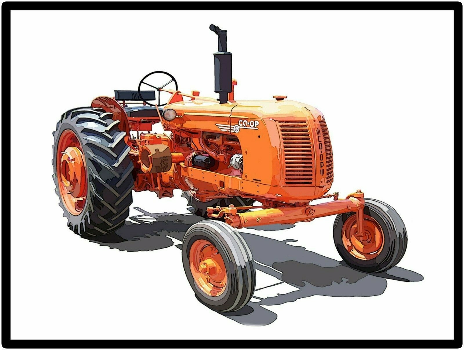 CO OP Tractors New Metal Sign: Model E4 Featured