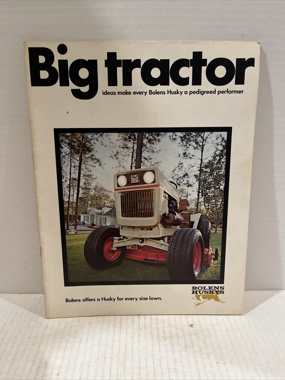Bolens Husky Big Tractor Full Color Brochure Catalog