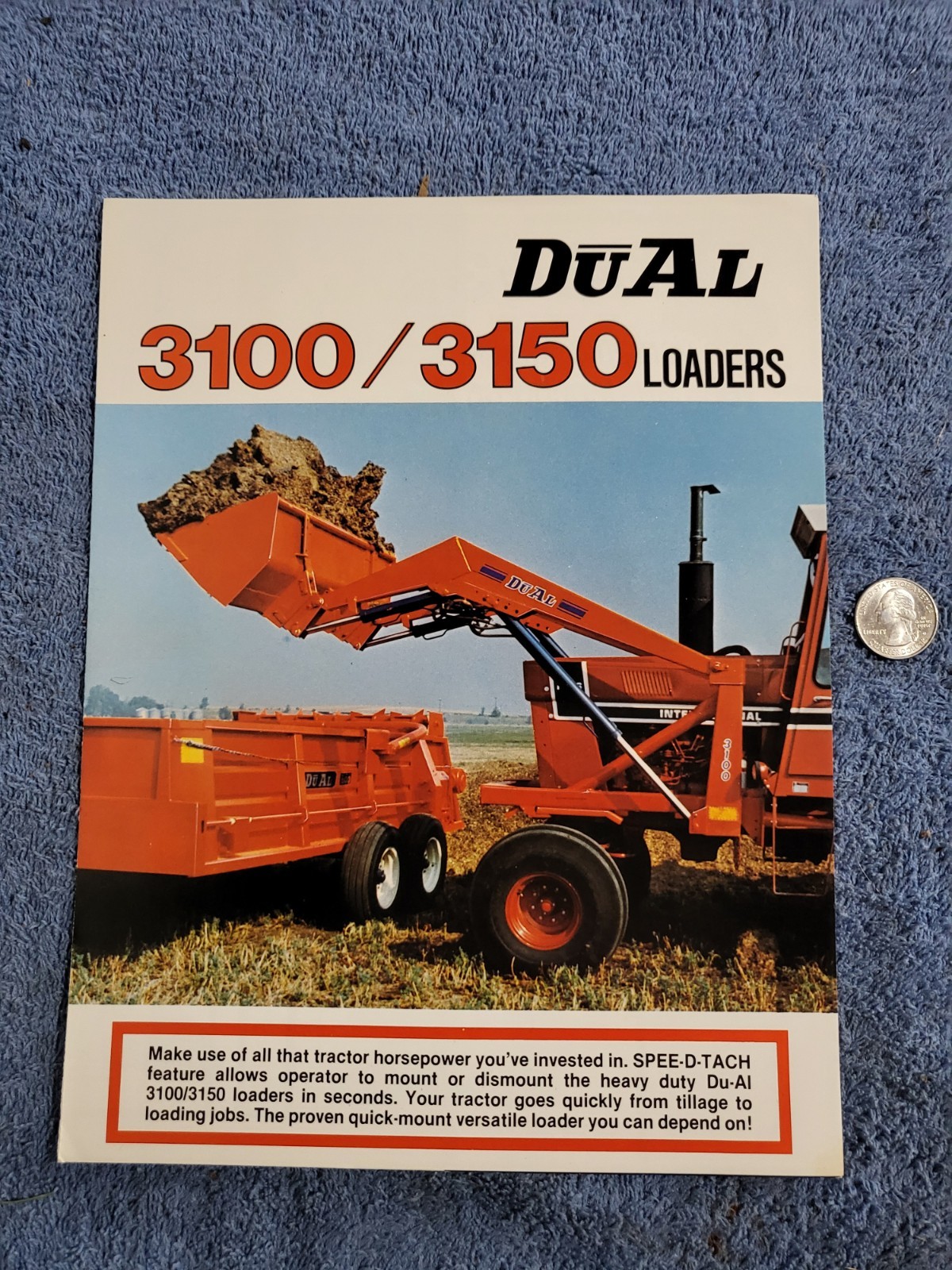 DUAL 3100 / 3150 Tractor Front LOADER BROCHURE IH Farmall 1466 John Deere 4230