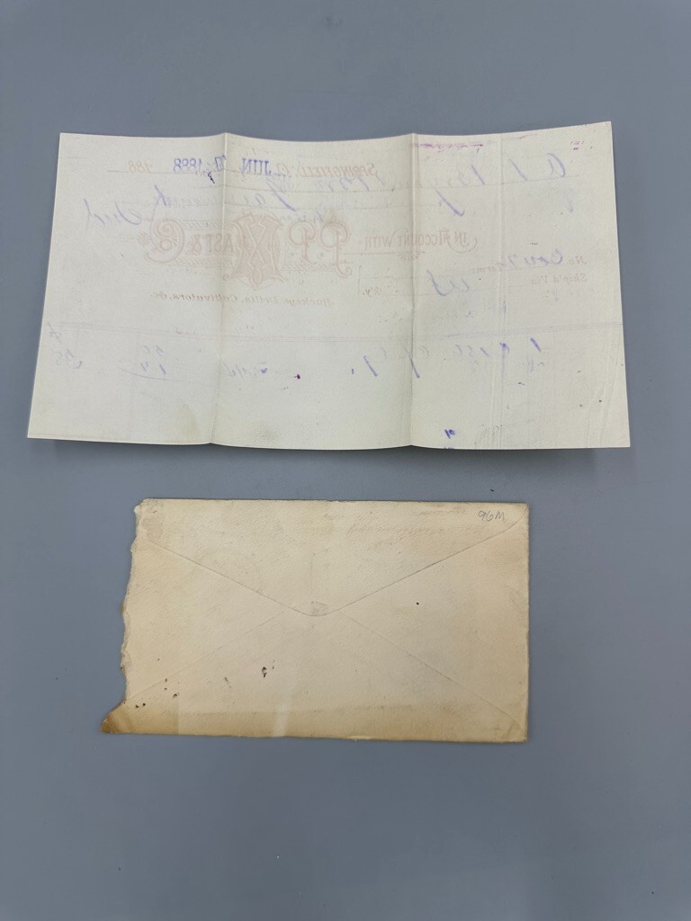 1887 PP MAST Springfield Ohio Buckeye FARM Postal Cover Billhead Advertising
