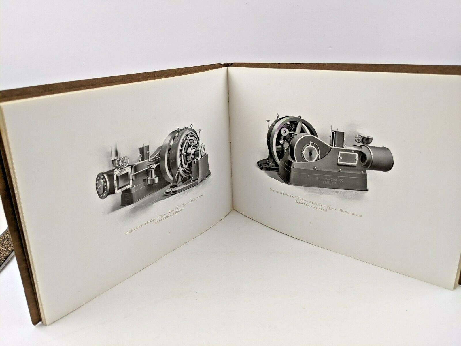 Original 1909 BALL ENGINE CO Erie, PA STEAM ENGINE Side Crank Type TRADE CATALOG